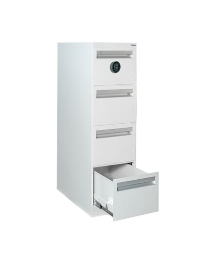 K-arkivskap 4 skuffer El. Kodelås 60P - FOSSAFE Sikkerhet AS